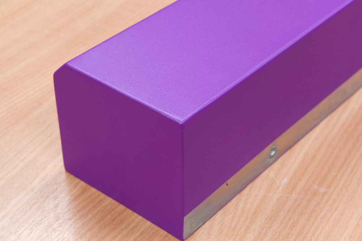 Powder coating over electro zinc substrate